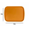 Поднос столовый (оранжевый) , для кафе,столовых, точек общественного питания и тд.
