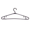 (ВО-23) Вешалка пластиковая для легкой одежды (Черная)